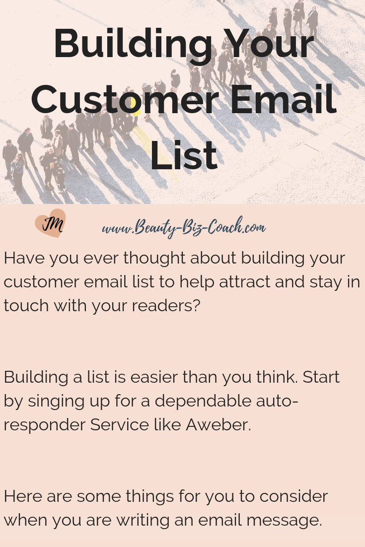 building your email list